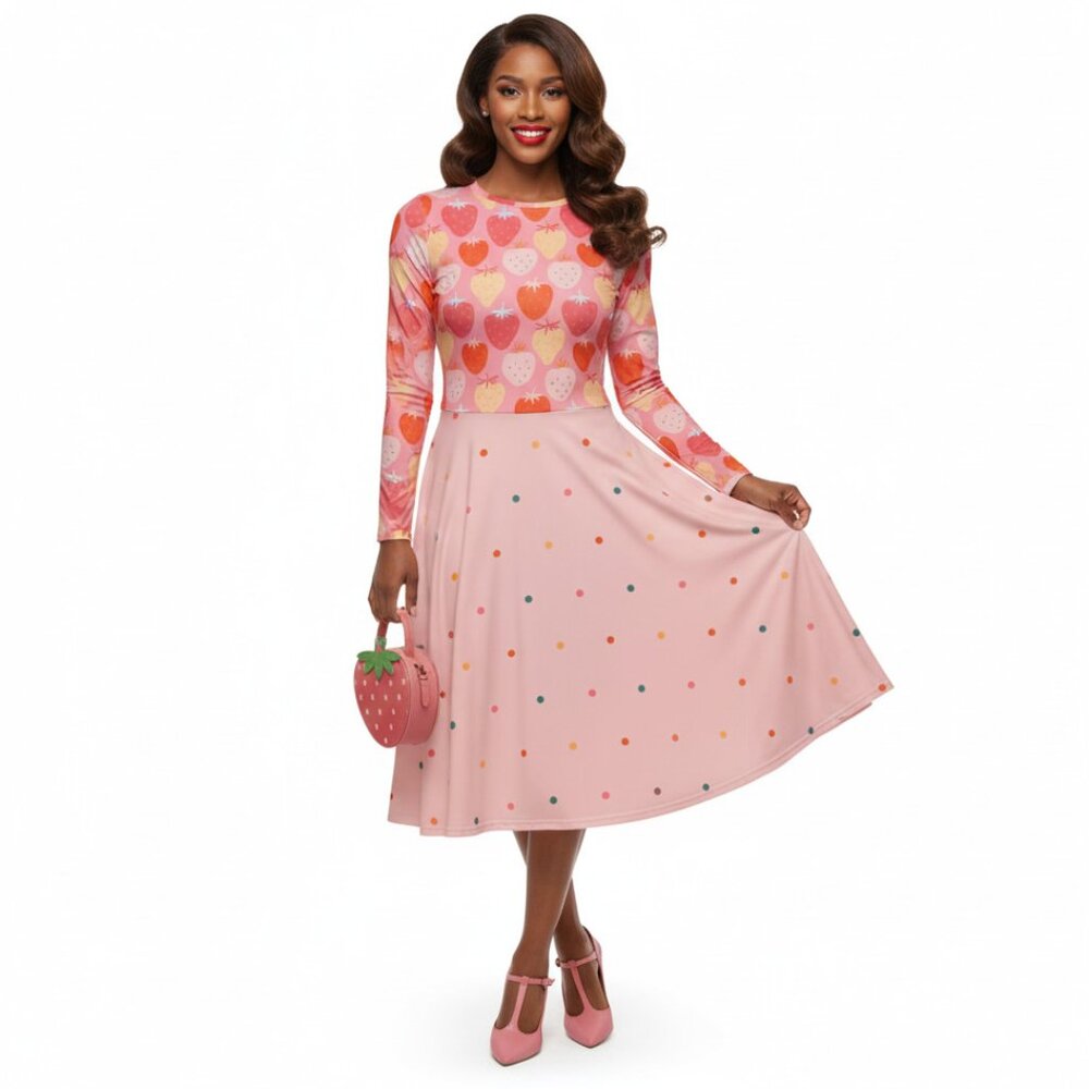 Strawberry Fruit Pin Up Dress